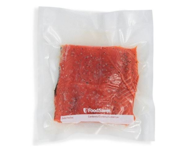 FoodSaver Pre-Cut Vacuum Sealer 48 x Reusable Food Storage Bags - 20cm x 28cm - Clear