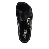 Alegria Vanya Womens Slide Sandal Shoes Ladies Slip On - Noir