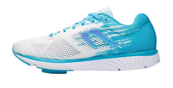 Newton Womens Distance Running Shoes Runners Sneakers - White/Sky Blue