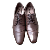 Massa Cap Mens Formal Leather Shoes Portuguese Style Work Dress - Brown