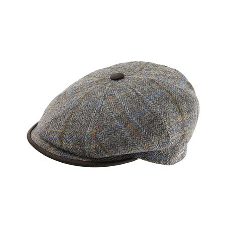 Herman Mens Usurper Made In Italy Flat Cap Ivy Pure Wool - Olive