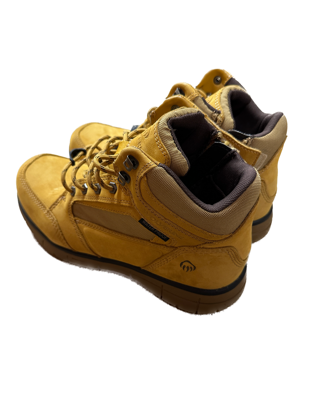 Wolverine Rigger Mid CM Steel Cap Safety Leather Boots Waterproof Shoes - Wheat