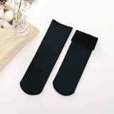 1 Pair Thick Fur THERMAL HEATED SOCKS Warm Winter Comfort Work Ski Reversible