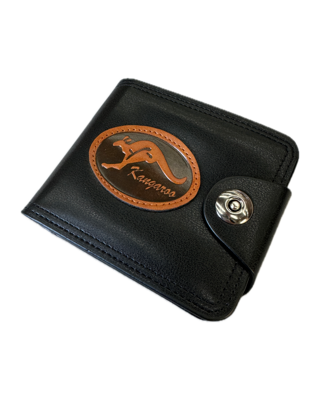 Souvenir Wallet Australia Classic Australian Kangaroo in Black