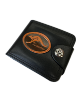 Souvenir Wallet Australia Classic Australian Kangaroo in Black