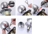 Entrance Door Handles Set Passage Entry Door Lock Knobs Privacy Locks + 3 Keys