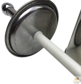 Toilet Brush Holder Metal Stainless Steel Bathroom Set Handle Round Cover Clean