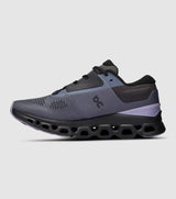 On Running Womens Cloudstratus 3 Sneakers Shoes in Metal/Wisteria