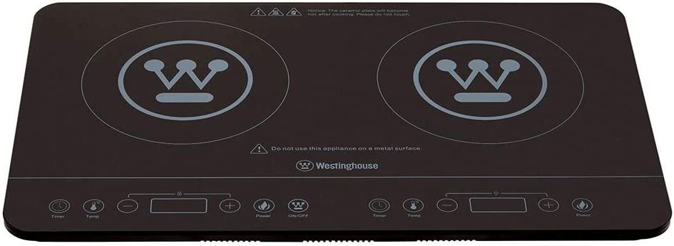 Westinghouse 2400W Twin Induction Touchscreen Cooktop / Hot plate - Black