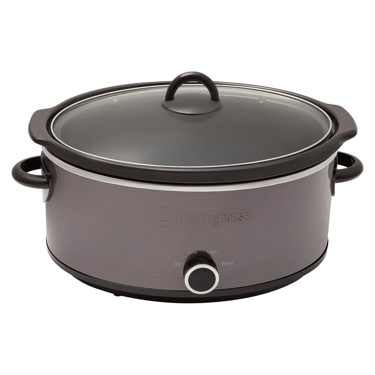 Westinghouse Slow Cooker 6.5L Cermaic Pot Black Stainless