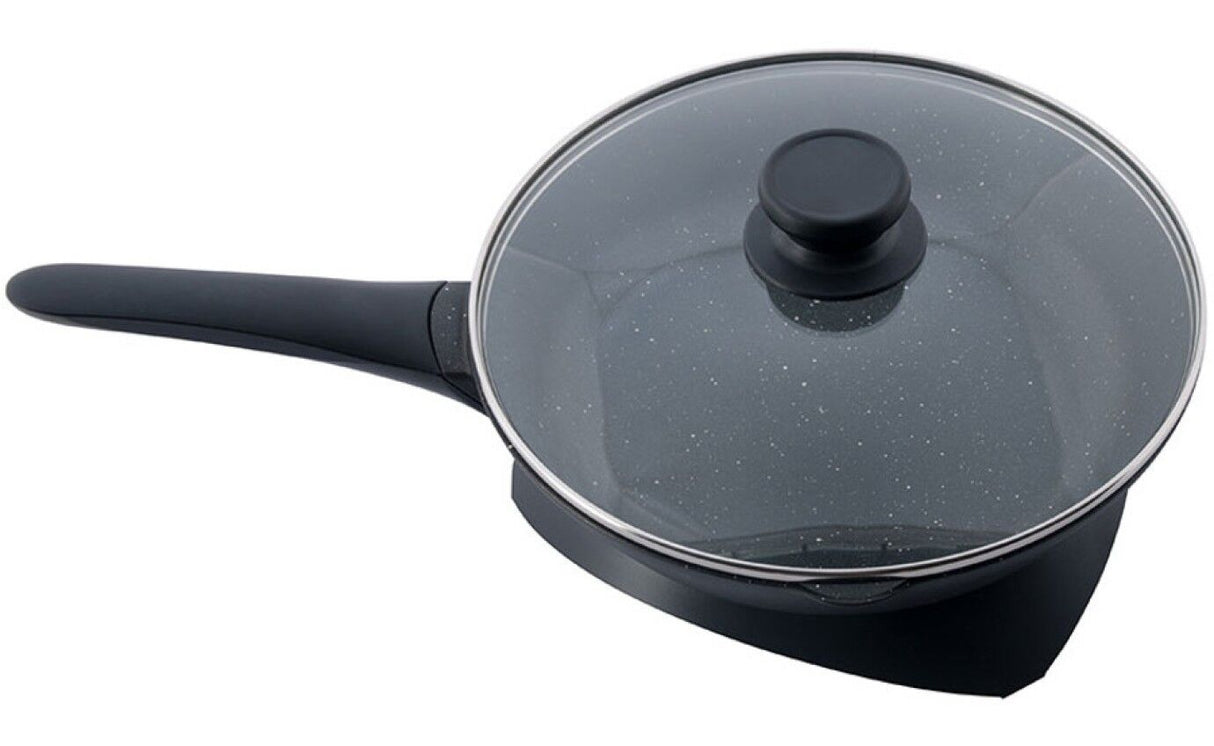 Westinghouse Electric Non-Stick Skillet Pan 26cm Black w Pouring Spout