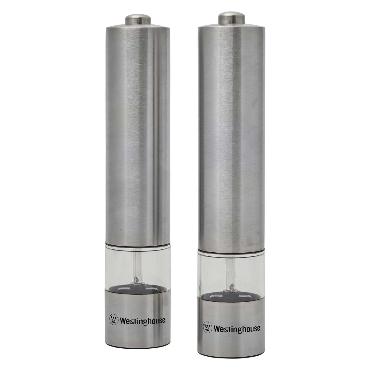 Westinghouse Electric Salt & Pepper Mill with LED Light - Stainless Steel