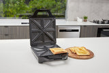 Westinghouse 4-Slice Toasted Sandwich Maker - Black WHSWM01K