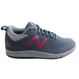 New Balance Womens 806 Wide Fit Slip Resistant Work Shoes - Grey/Berry