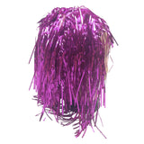 2Pcs Set Tinsel Metallic Wig + Rainbow Leg Warmers 70s Disco Costume Accessories