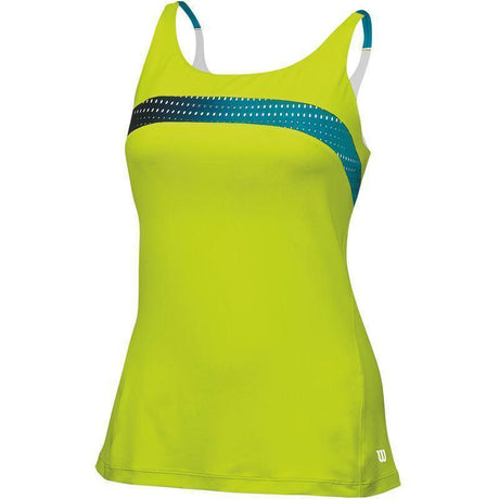 WILSON Womens ColorFlight Strappy Tennis Tank Top T Shirt Tee WRA706801/02 - Solar Lime