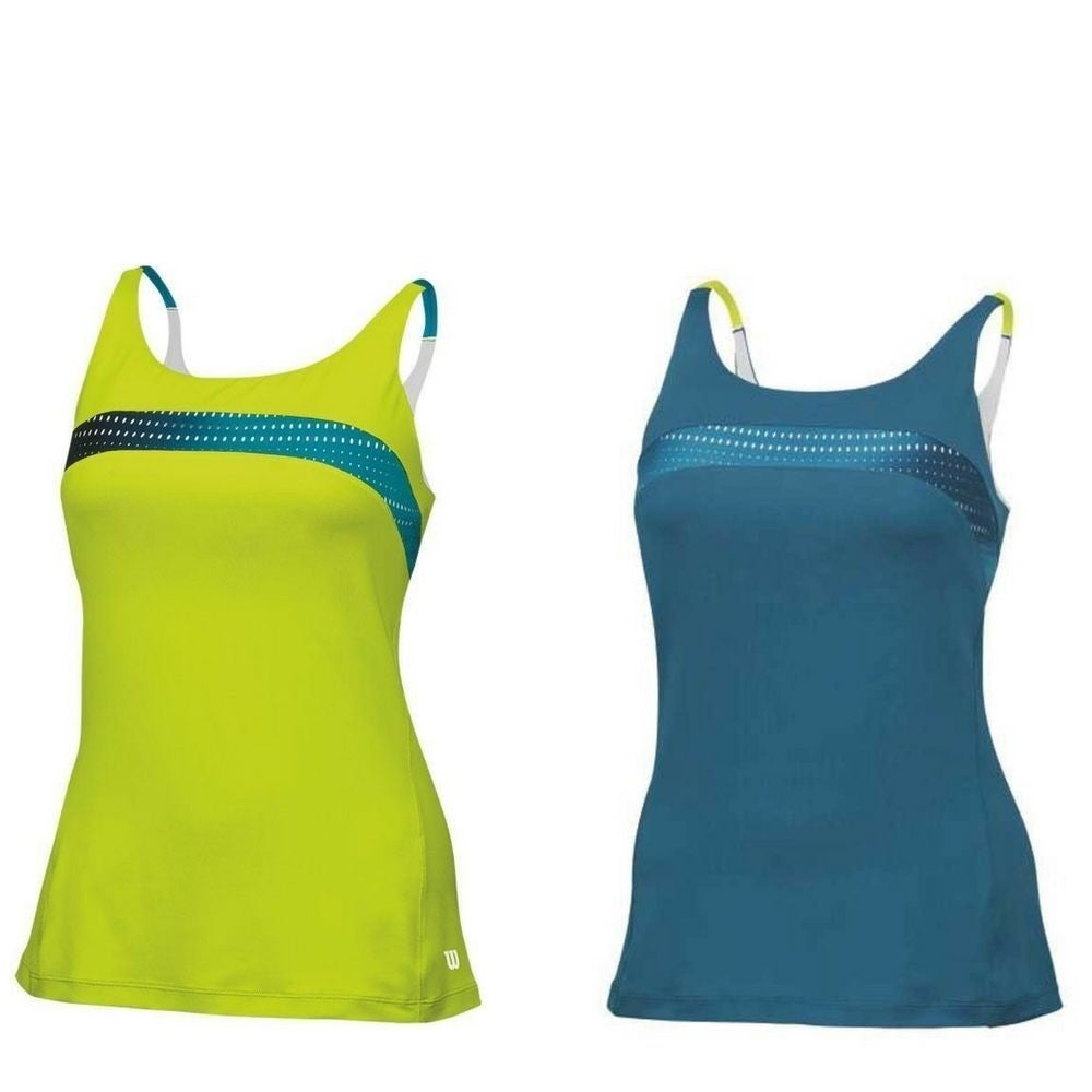 WILSON Womens ColorFlight Strappy Tennis Tank Top T Shirt Tee WRA706801/02