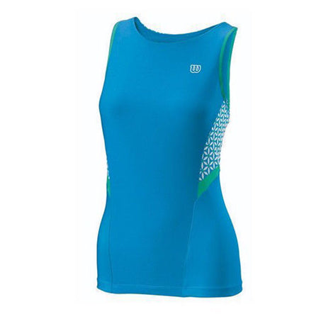 WILSON Womens Guts N Glamour Tennis Tank Top T Shirt Tee WR3006600 WR3006500 - Modern Jade/White