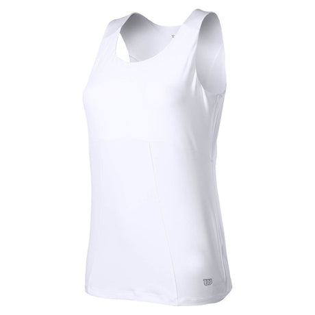 WILSON Womens Cardiff Curve Tank Top Performance WR3120100 - White