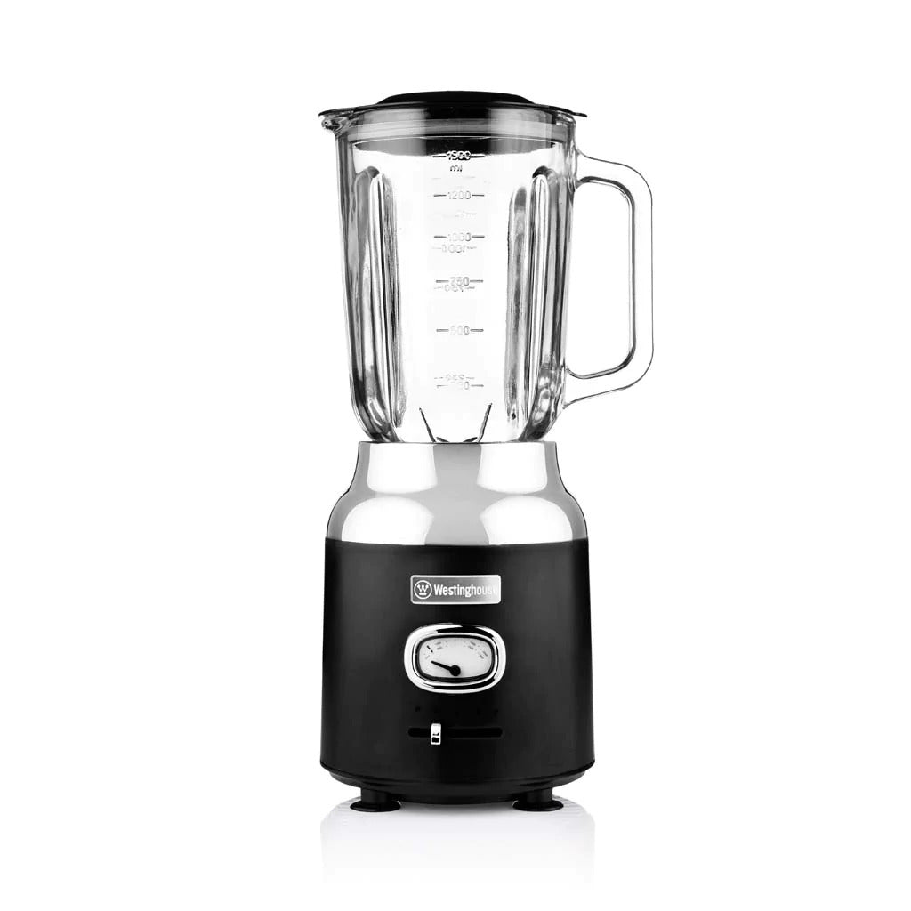 Westinghouse Retro Series 600W Countertop Table Blender Mixer Smoothie Maker - Black