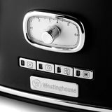 Westinghouse Retro Series 4 Slice Toaster with Removable Crumb Tray - Black