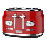 Westinghouse Retro Series 4 Slice Toaster with Removable Crumb Tray - Red