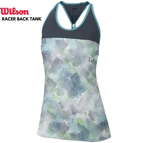 WILSON Womens Summer Flora Print Knot Tank Top Tennis Gym Sports