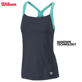 WILSON Summer Strappy Tank Top Tennis Sports Gym - Coal