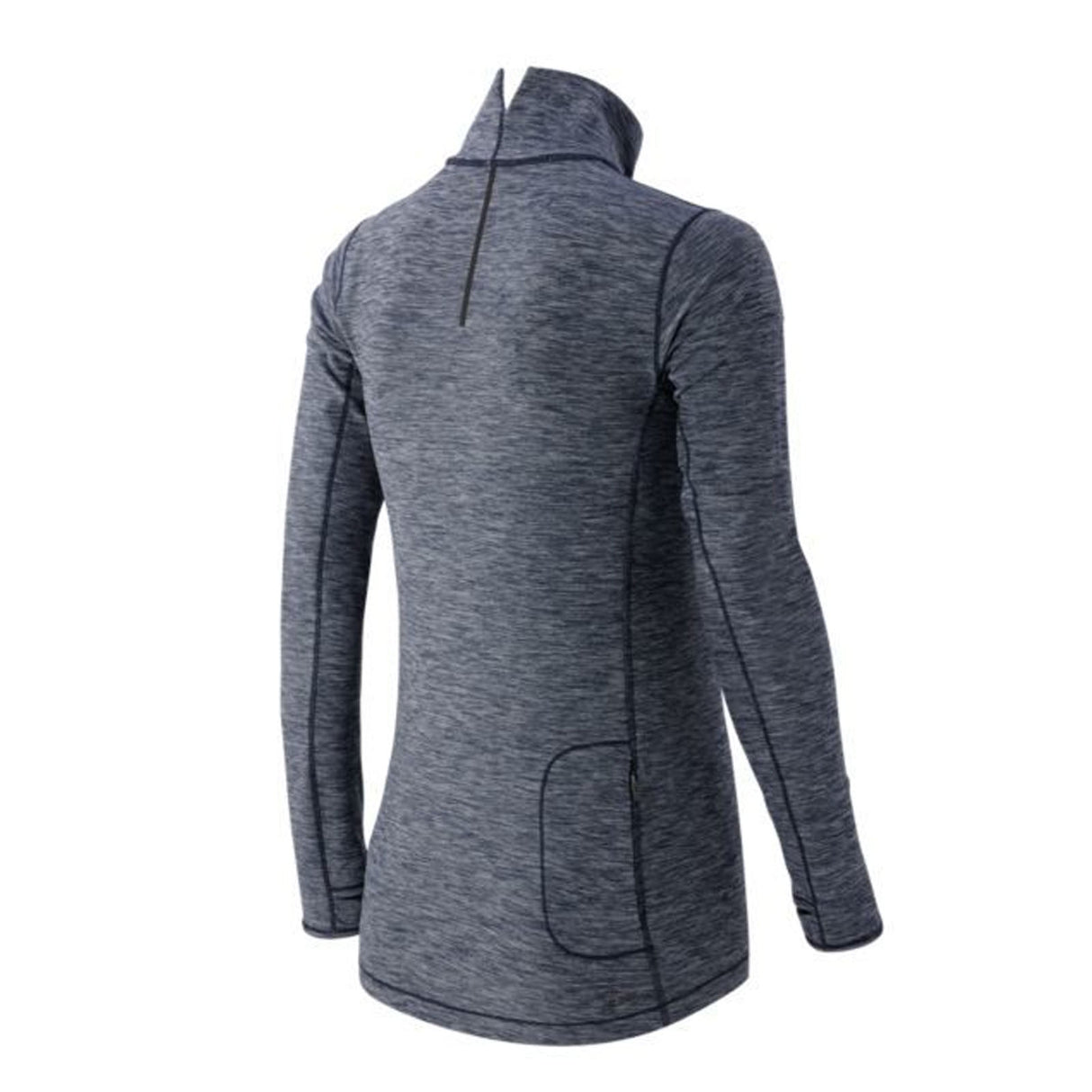 NEW BALANCE In Transit Half Zip Activewear Gym Tennis Training Sports Long Sleeve Top Charcoal