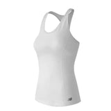 NEW BALANCE Womens Racerback Bra Tennis Top - White