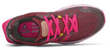 New Balance Womens Hierro V6 Wide Shoes Vibram Trail Running - Garnet/Pink Glo