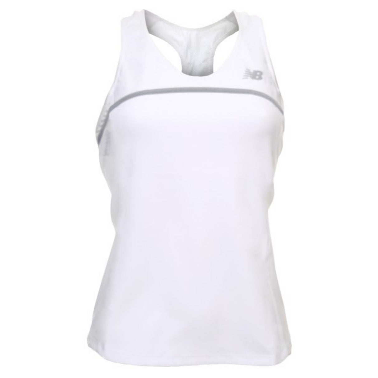 NEW BALANCE Womens Tournament Racerback Tennis Top - White