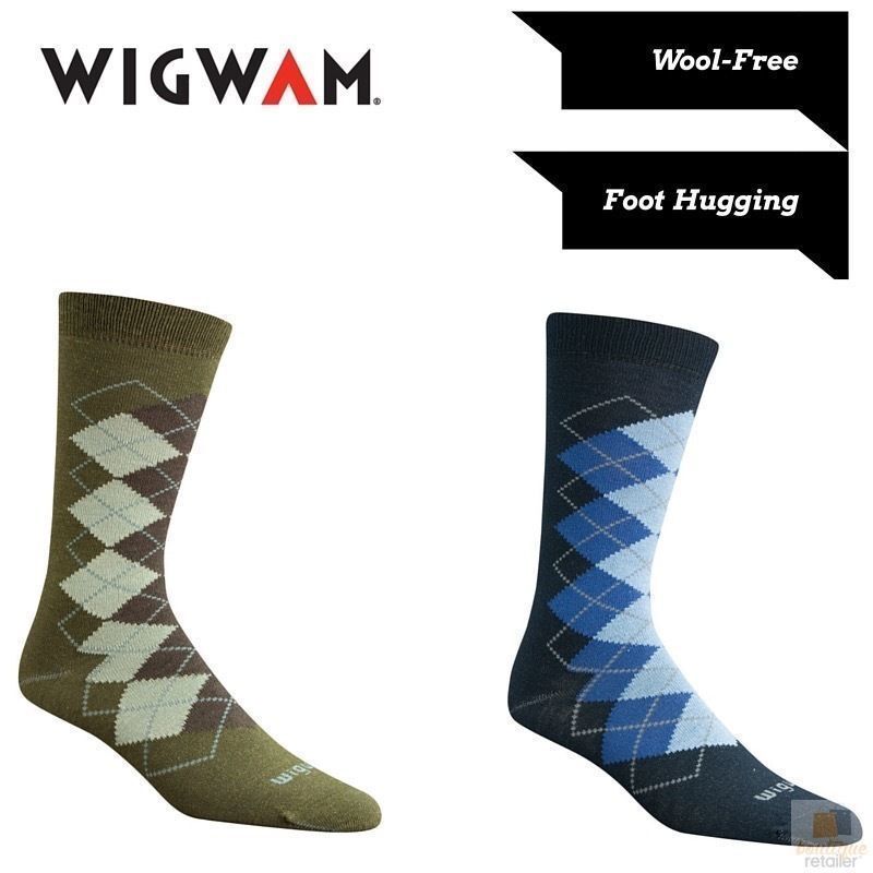 WIGWAM Gidget Socks Everyday Cotton Blend Crew Hiker MADE IN USA Lightweight - Navy