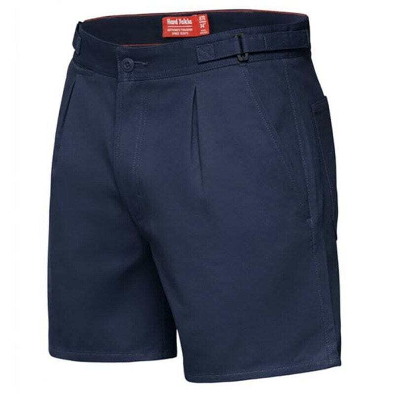 Hard Yakka Cotton Drill Utility Shorts Zip Fly Y05501 - Navy - 112 Stout